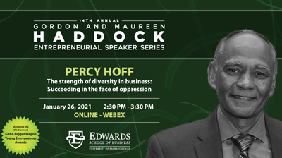 Percy Hoff - 2021 - Haddock Entrepreneurial Speaker Series